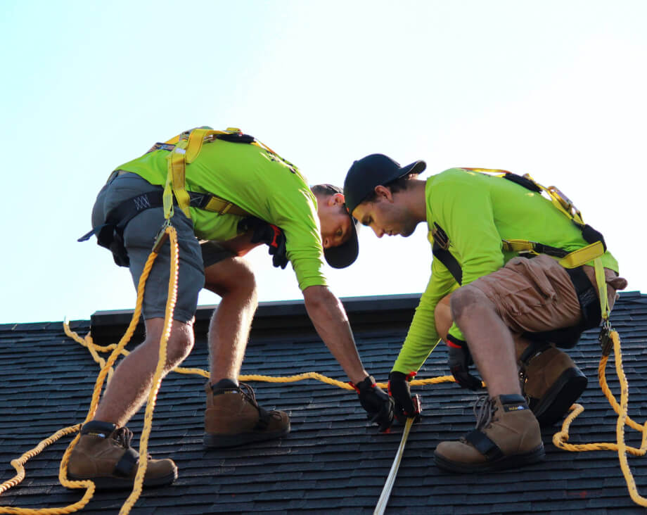 Men working on roof