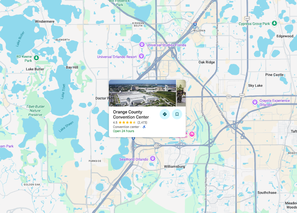 Orange County Convention Center in Orlando, Florida