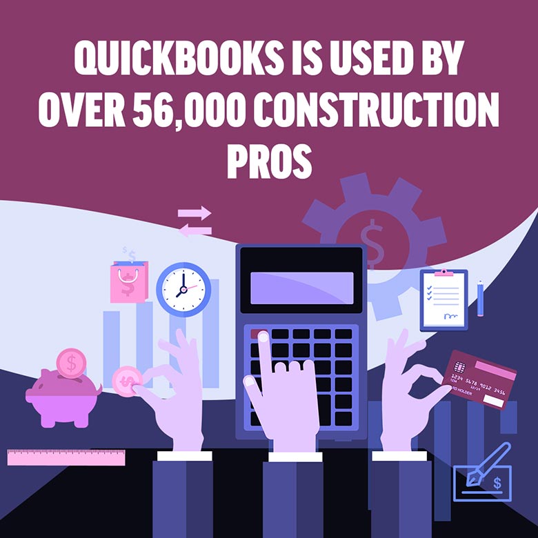 Quickbooks is used by over 56,000 construction pros